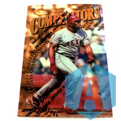 1997 Topps Finest Mark McLemore #243 Texas Rangers with coating